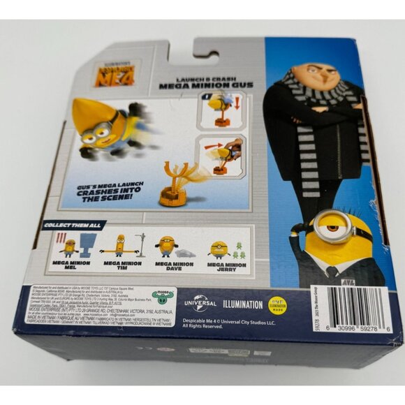 Illumination Despicable Me 4 Launch & Crash Mega Minion Gus Toy Brand New Sealed - Picture 3 of 6